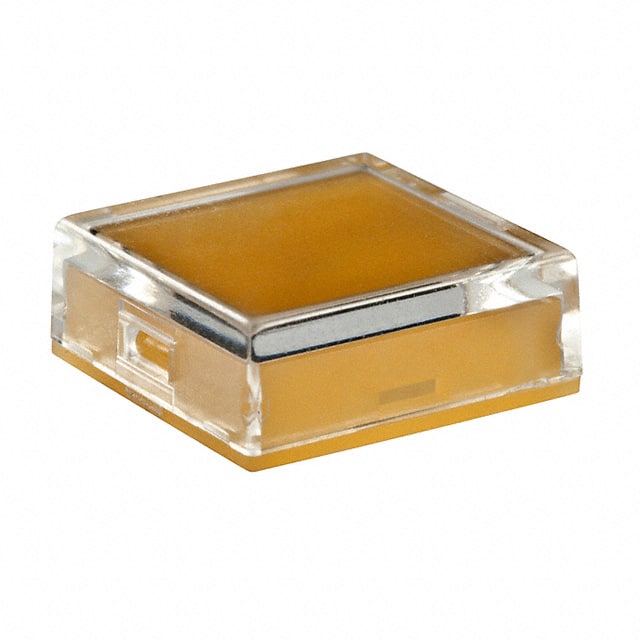AT3076JD CAP PUSHBUTTON SQUARE CLR/AMBER