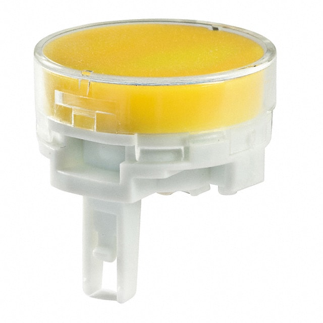 AT4013JE CAP PUSHBUTTON ROUND CLEAR/YEL
