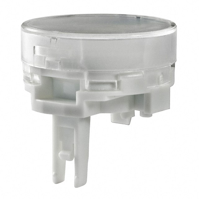 AT4164JB CAP PUSHBUTTON ROUND CLEAR/WHITE