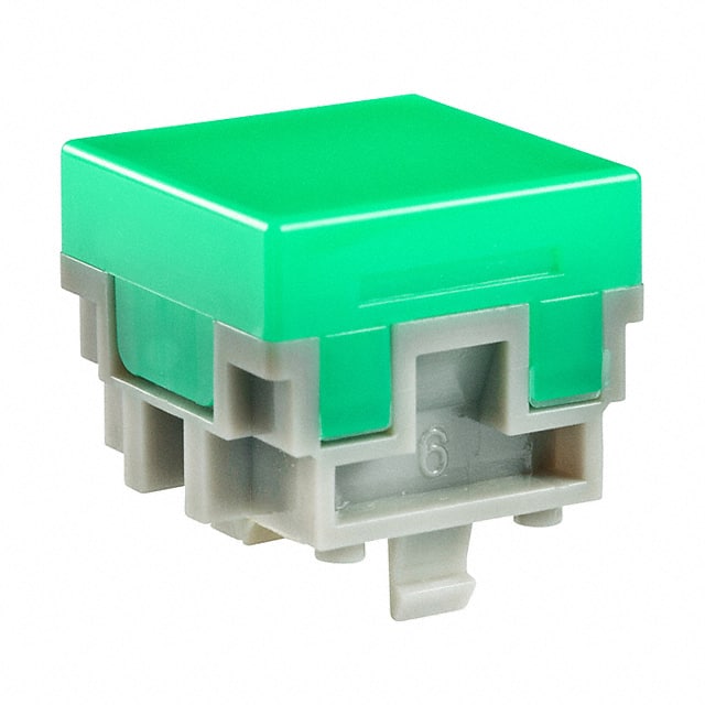 AT476FJ CAP PUSHBUTTON SQUARE GREEN