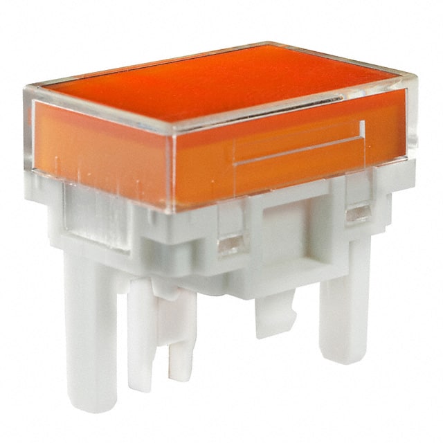 AT4163JD CAP PUSHBUTTON RECT CLEAR/AMBER