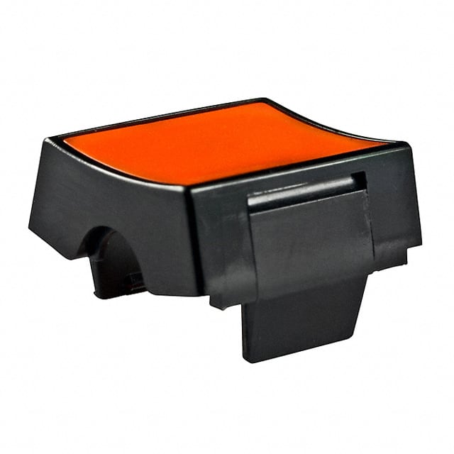 AT4125E CAP ROCKER RECT BLACK/YELLOW