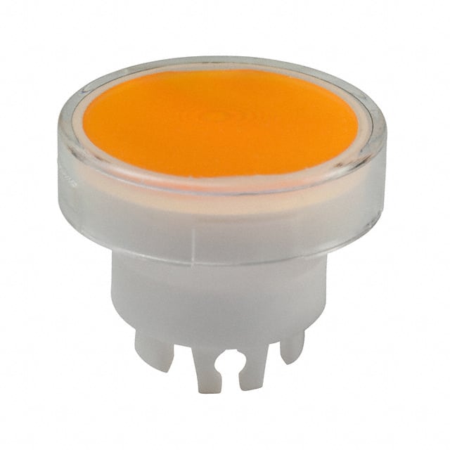 AT3005JD CAP PUSHBUTTON ROUND CLR/AMBER