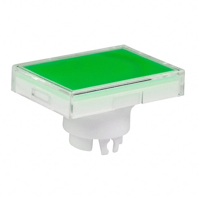 AT3006JF CAP PUSHBUTTON RECT CLEAR/GREEN
