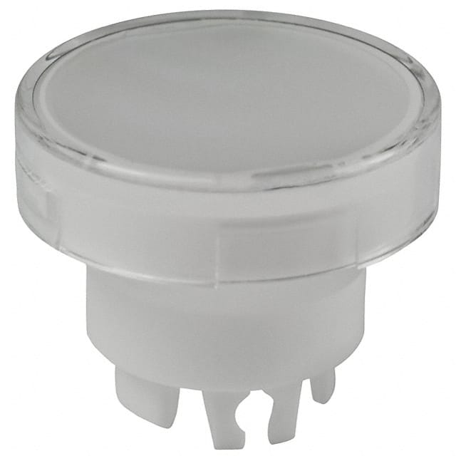 AT3015JB CAP PUSHBUTTON ROUND CLEAR/WHITE