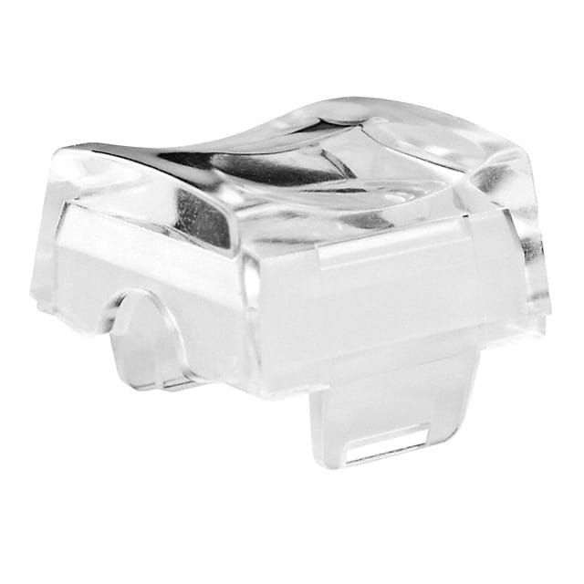 AT4127SB CAP ROCKER RECTANGULAR CLEAR/WHT