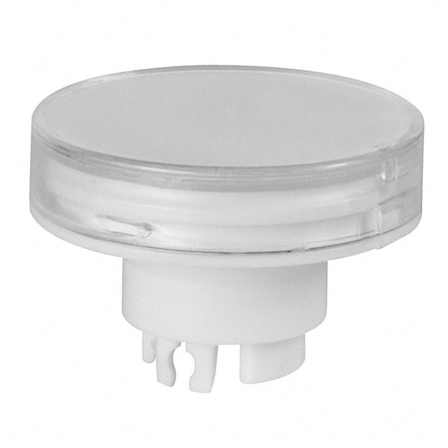 AT3017JB CAP PUSHBUTTON ROUND CLEAR/WHITE