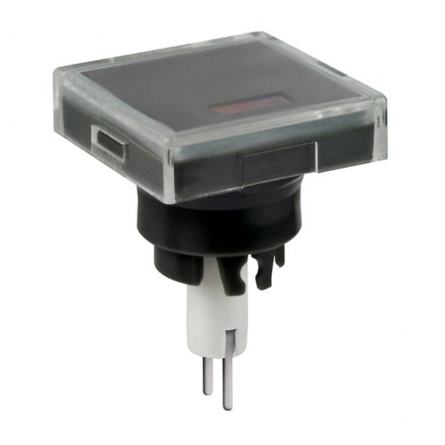 AT3010C02JA CAP PUSHBUTTON SQUARE CLEAR/BLK