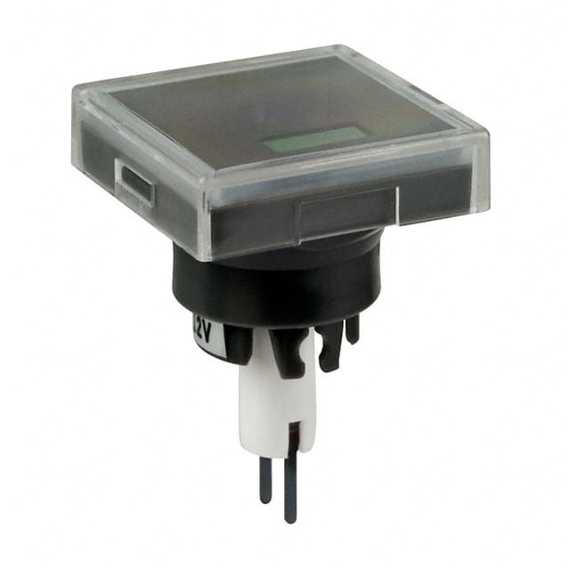 AT3010F12JA CAP PUSHBUTTON SQUARE CLEAR/BLK