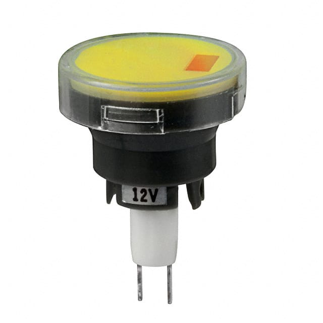 AT3011D12JE CAP PUSHBUTTON ROUND CLEAR/YEL