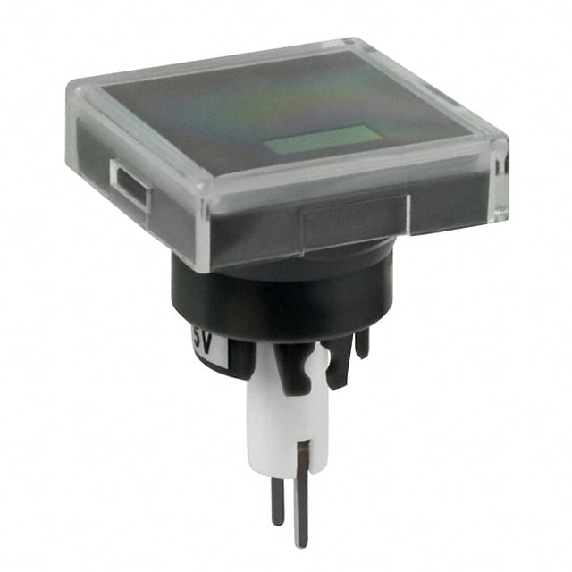 AT3010F05JA CAP PUSHBUTTON SQUARE CLEAR/BLK