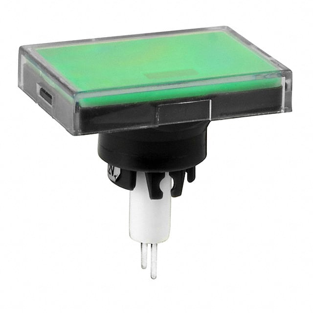 AT3012F12JF CAP PUSHBUTTON RECT CLEAR/GREEN