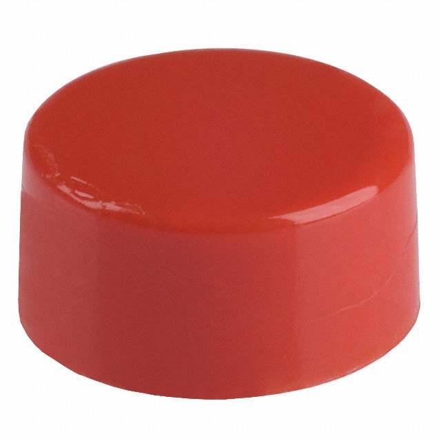 3S1-C2-3 CAP PUSHBUTTON ROUND RED