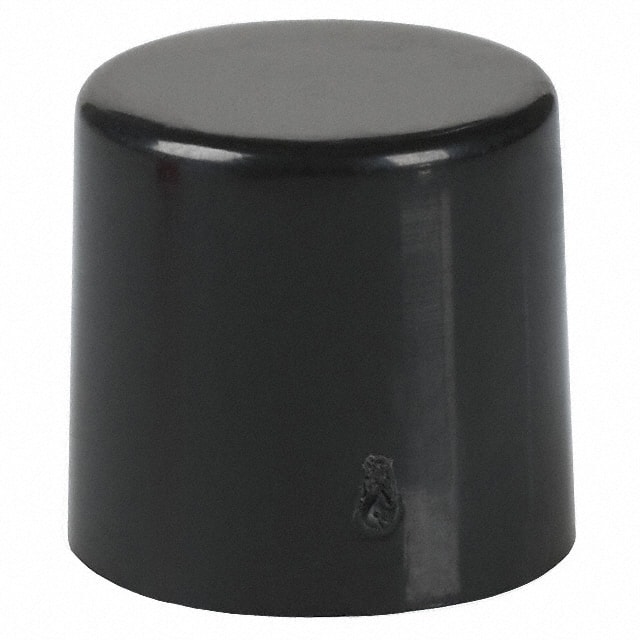3MN-C1-2 CAP PUSHBUTTON ROUND BLACK