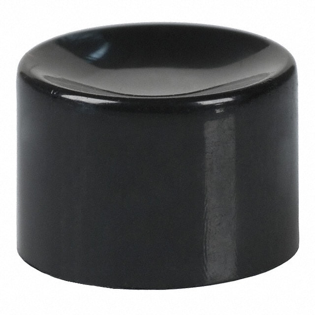 3MN-C2-2 CAP PUSHBUTTON ROUND BLACK