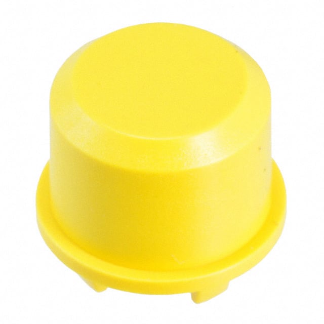 1DS04 CAP TACTILE ROUND YELLOW