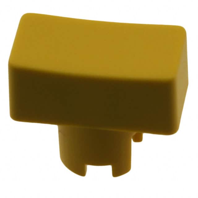 1PS04 CAP TACTILE RECTANGULAR YELLOW