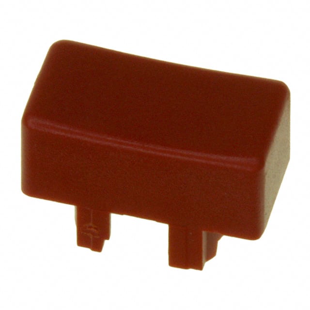 1P08 CAP TACTILE RECTANGULAR RED