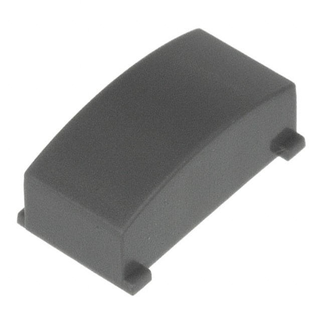 1630033 CAP PUSHBUTTON RECT TELE GRAY