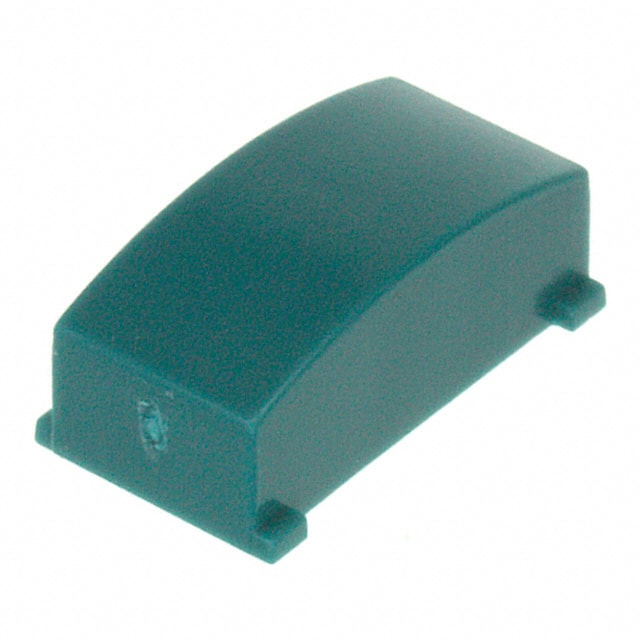 1630042 CAP PUSHBUTTON RECT BLU/AQUA