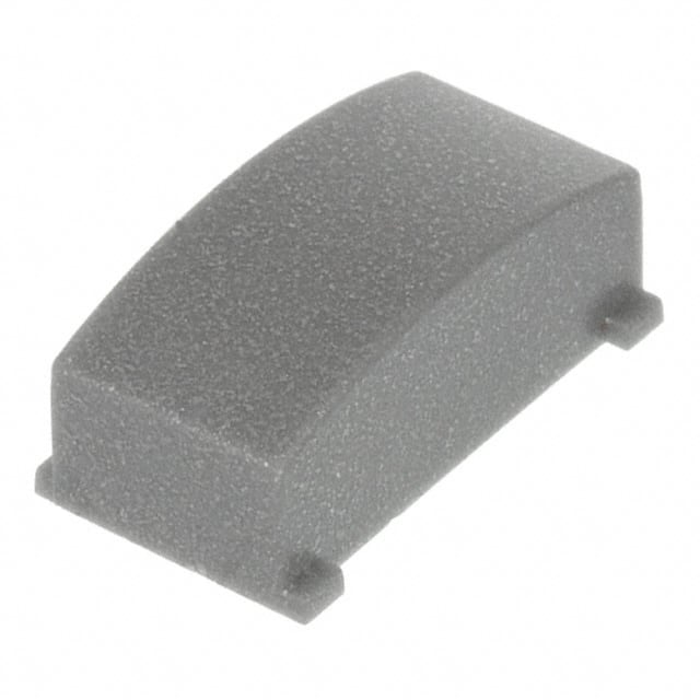 1630053 CAP PUSHBUTTON RECT LIGHT GRAY