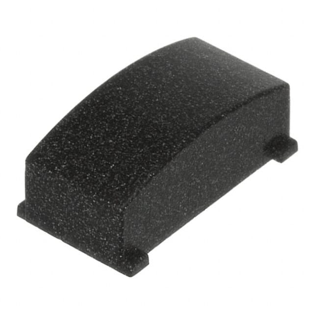 1630057 CAP PUSHBUTTON RECT DARK GRAY