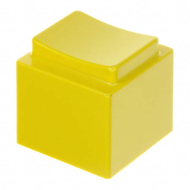 1670004 CAP PUSHBUTTON RECT YELLOW