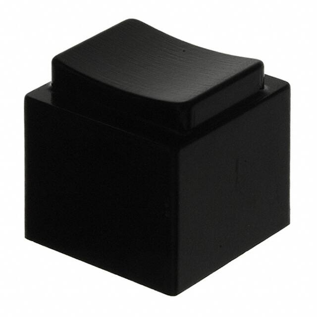 1670009 CAP PUSHBUTTON RECTANGULAR BLACK