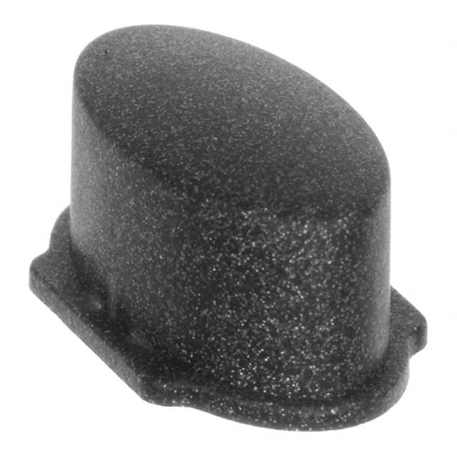 1WD57 CAP TACTILE OVAL DARK GRAY