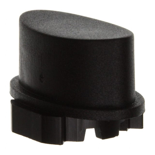 1WP09 CAP TACTILE OVAL BLACK
