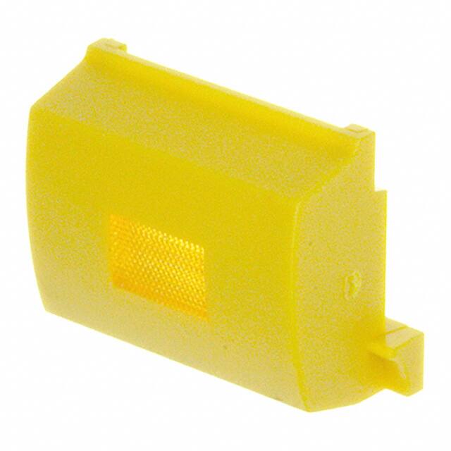 1C044 CAP TACTILE RECT YEL/YEL LENS