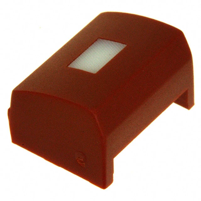 1H086 CAP TACT RECT RED/FROST WHT LENS