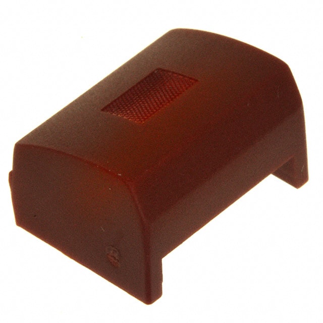 1H088 CAP TACTILE RECT RED/RED LENS