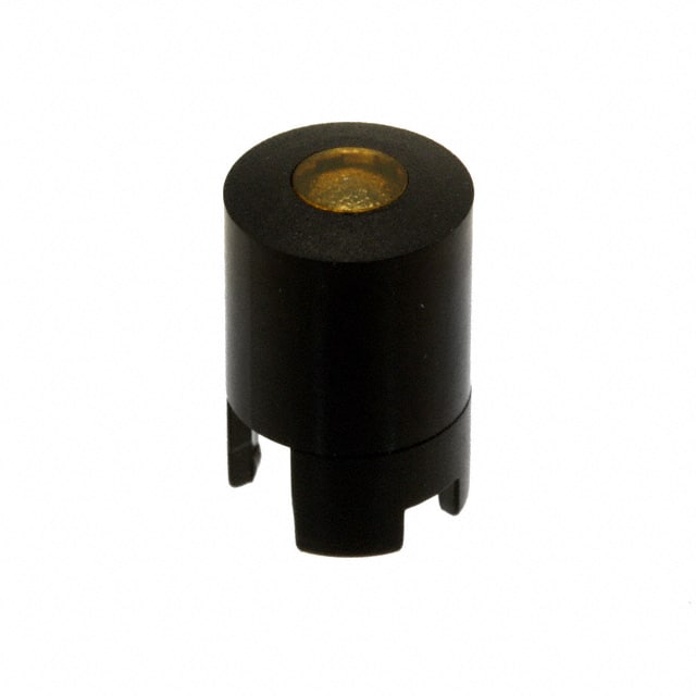 1LS094-15.0 CAP TACTILE RND BLK/YELLOW LENS