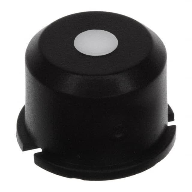 1E096 CAP TACT RND BLK/FROSTD WHT LENS