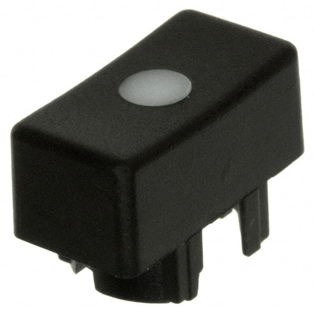 1R096 CAP TACT RECT BLK/FROST WHT LENS