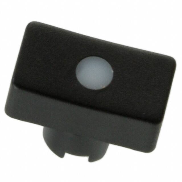 1RS096 CAP TACT RECT BLK/FROST WHT LENS