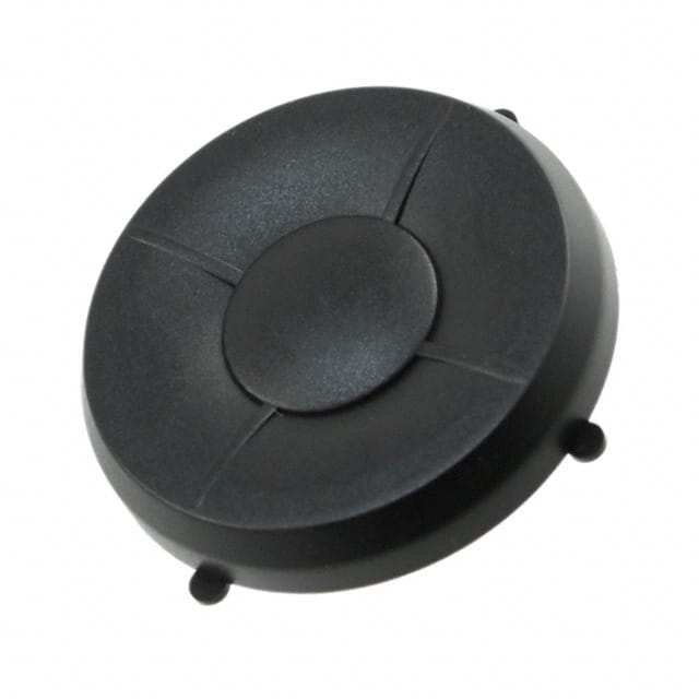 1Z09 CAP TACTILE ROUND BLACK