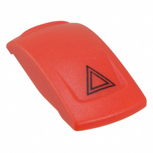 KRR16NXXXX13 CAP ROCKER RECTANGULAR RED