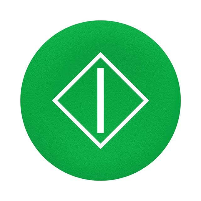 ZBA346 GREEN CAP MARKED I IN A DIAMOND