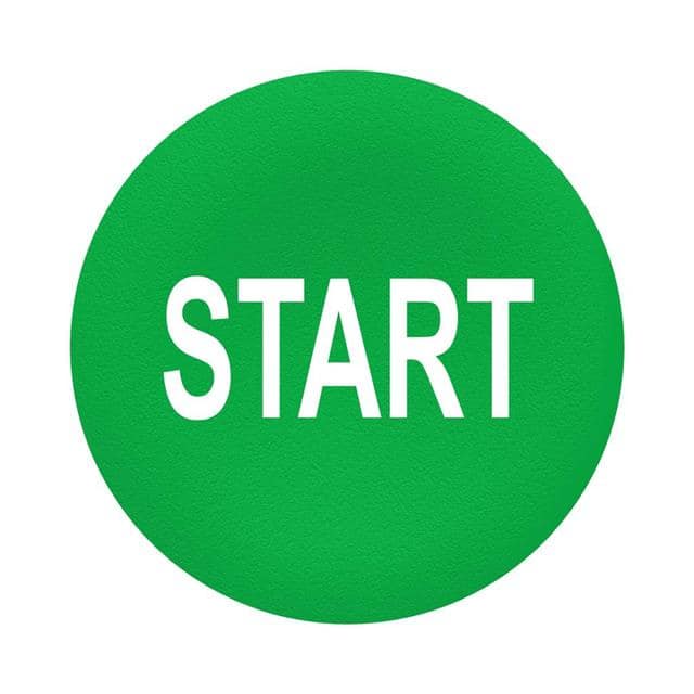 ZBA333 GREEN CAP MARKED START FOR CIRCU