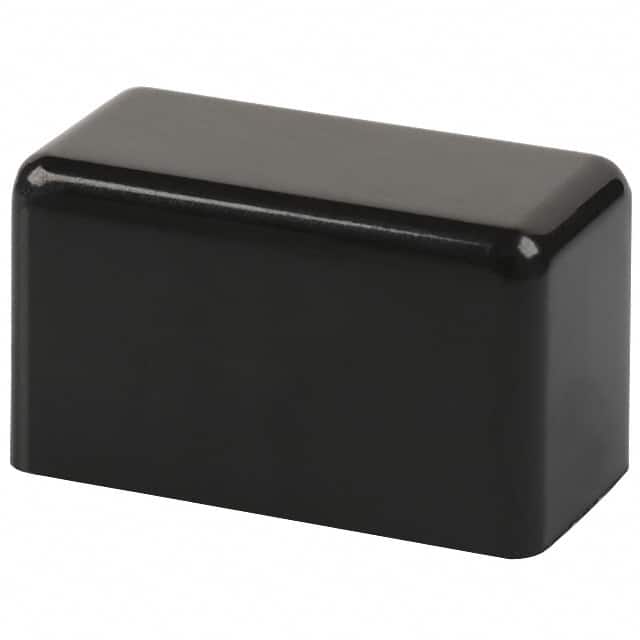 TAABLACK CAP PUSHBUTTON RECTANGULAR BLACK
