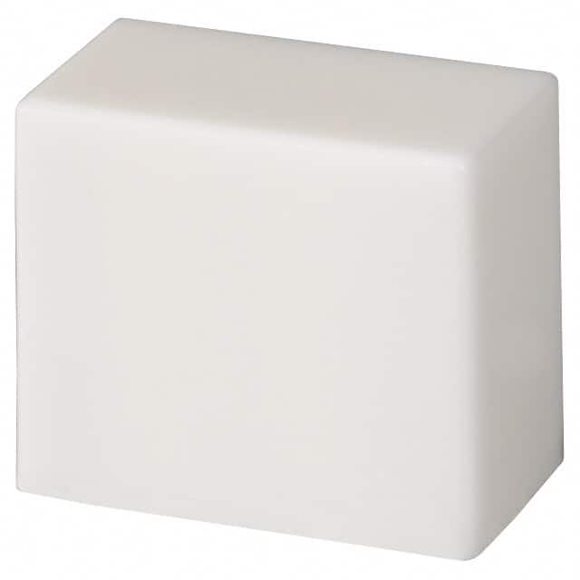 TADWHT CAP PUSHBUTTON RECTANGULAR WHITE