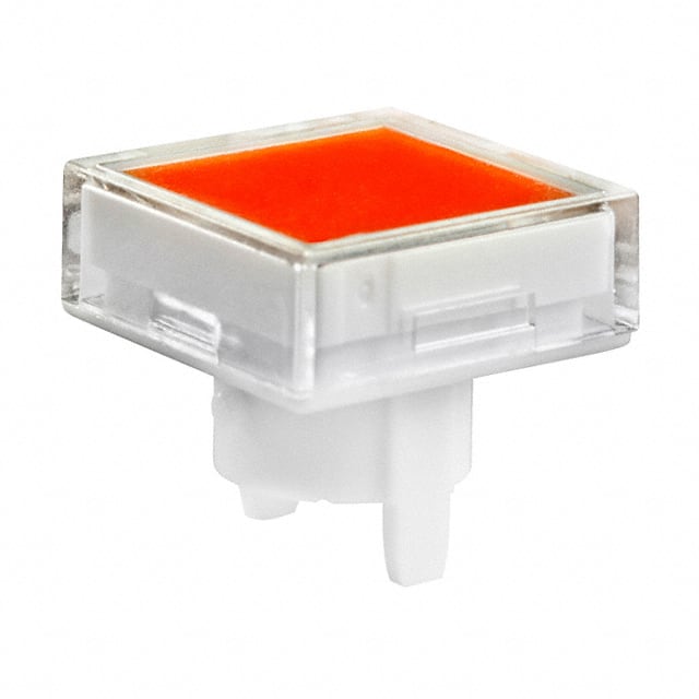 AT4158JD CAP PUSHBUTTON SQUARE CLR/AMBER