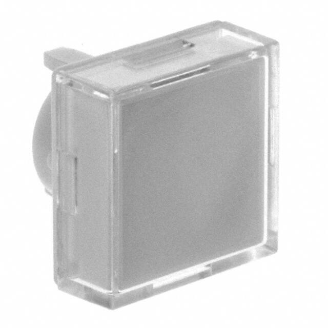 AT4133JB CAP PUSHBUTTON SQUARE CLEAR/WHT