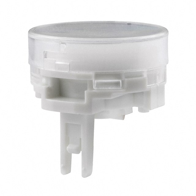 AT4178JB CAP PUSHBUTTON ROUND CLEAR/WHITE