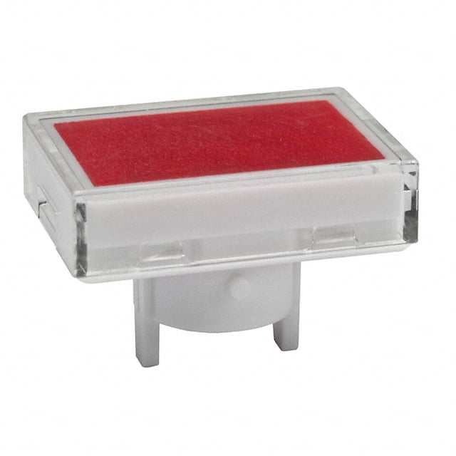 AT4022JC CAP PUSHBUTTON RECT CLEAR/RED