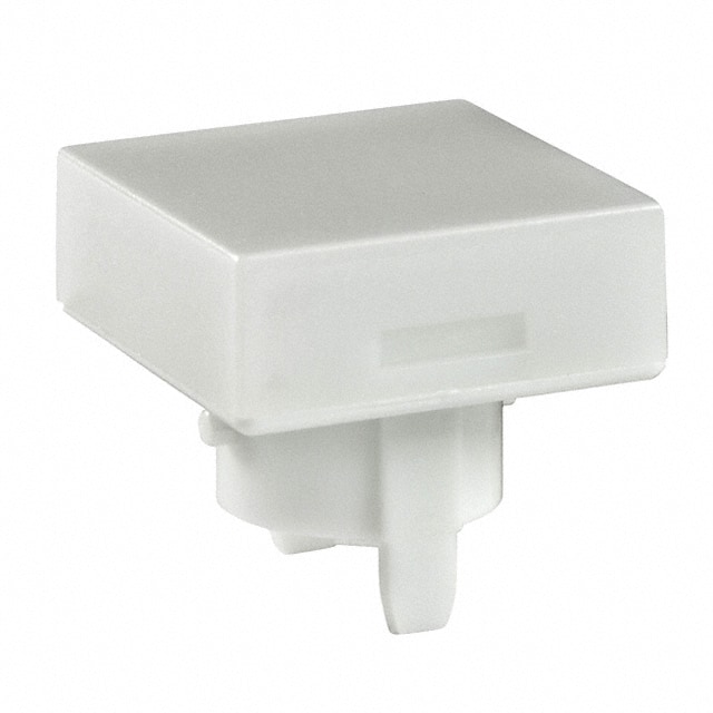 AT485BB CAP PUSHBUTTON SQUARE WHITE