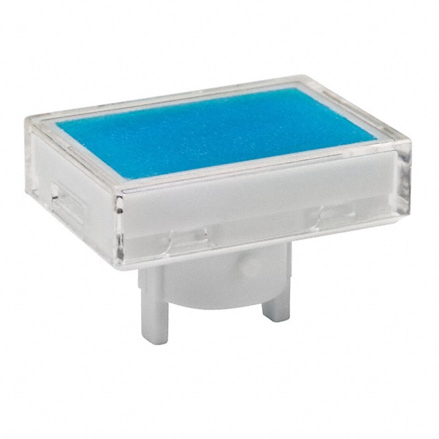 AT4022JG CAP PUSHBUTTON RECT CLEAR/BLUE