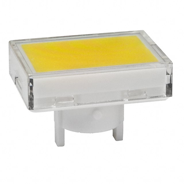 AT4022JE CAP PUSHBUTTON RECT CLEAR/YELLOW